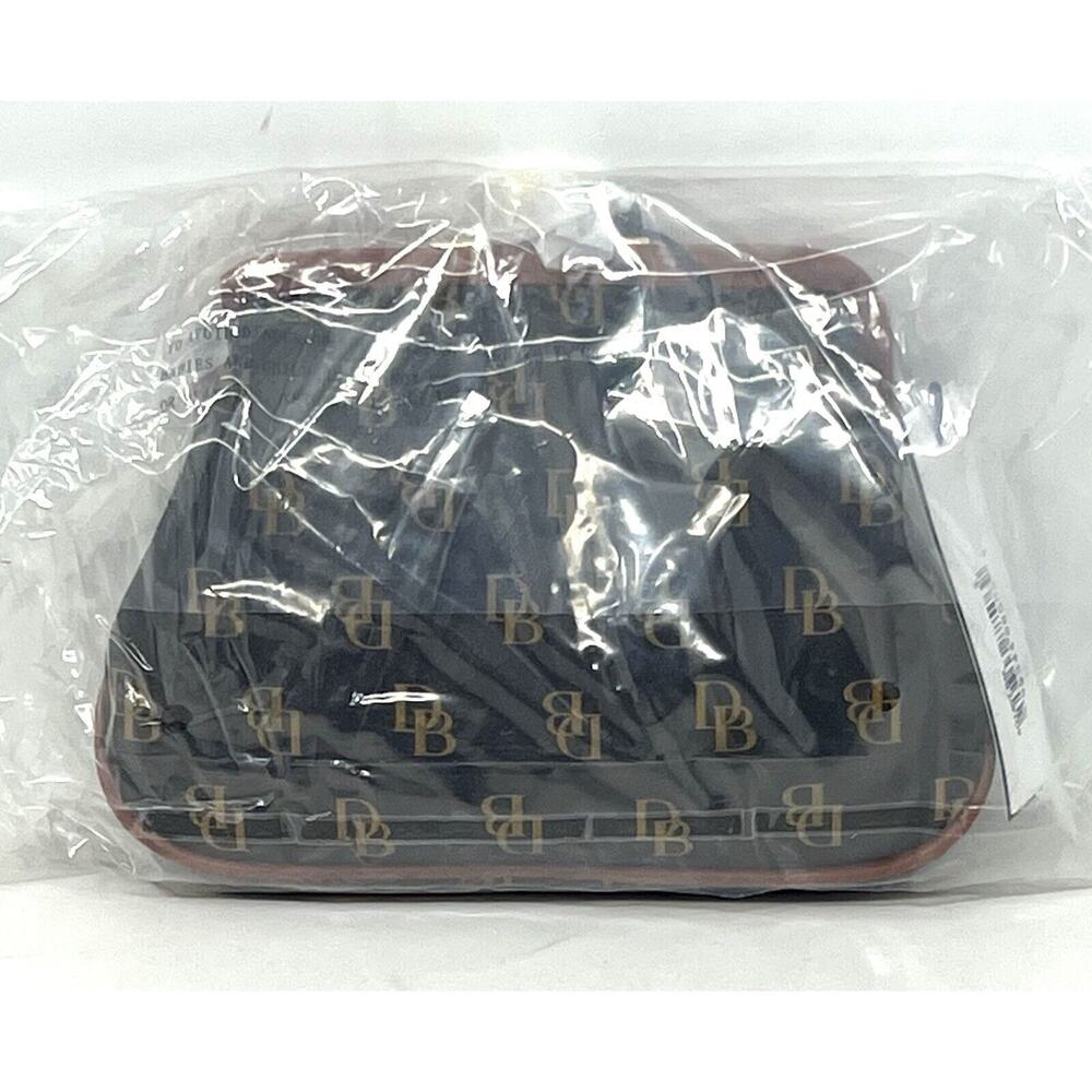 Dooney & Bourke Gretta Large Frame Purse Wallet Kiss Lock BROWN TMORO NWT Logo - Picture 16 of 16